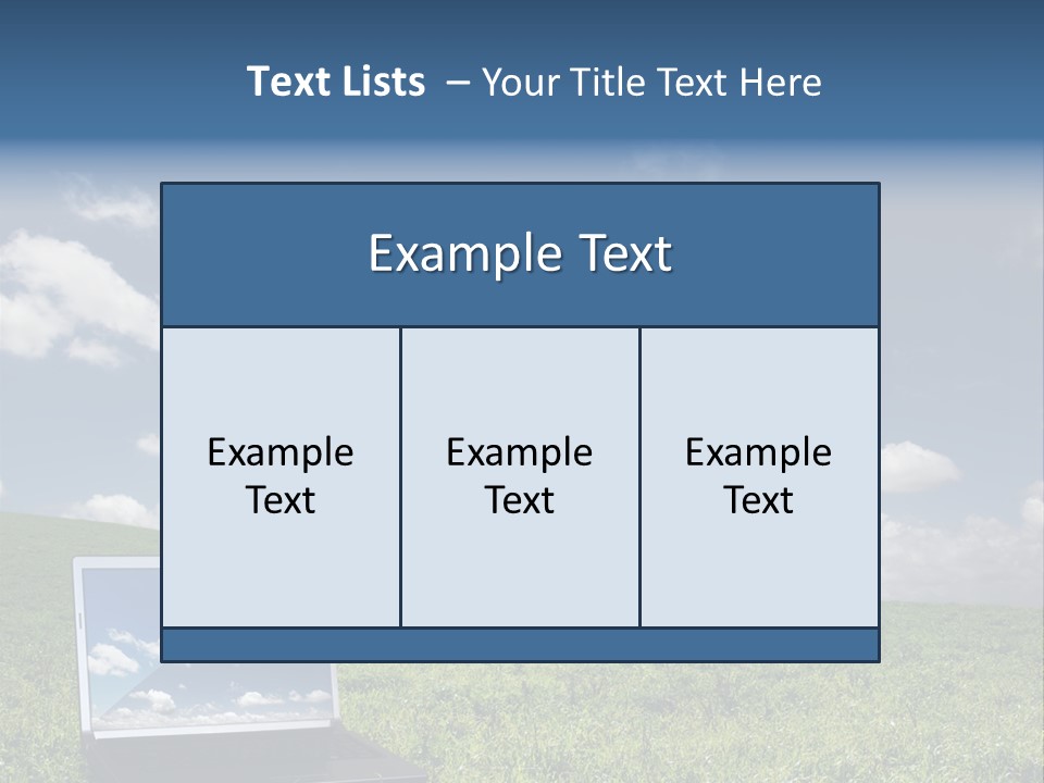 Freedom Blue Mobility PowerPoint Template