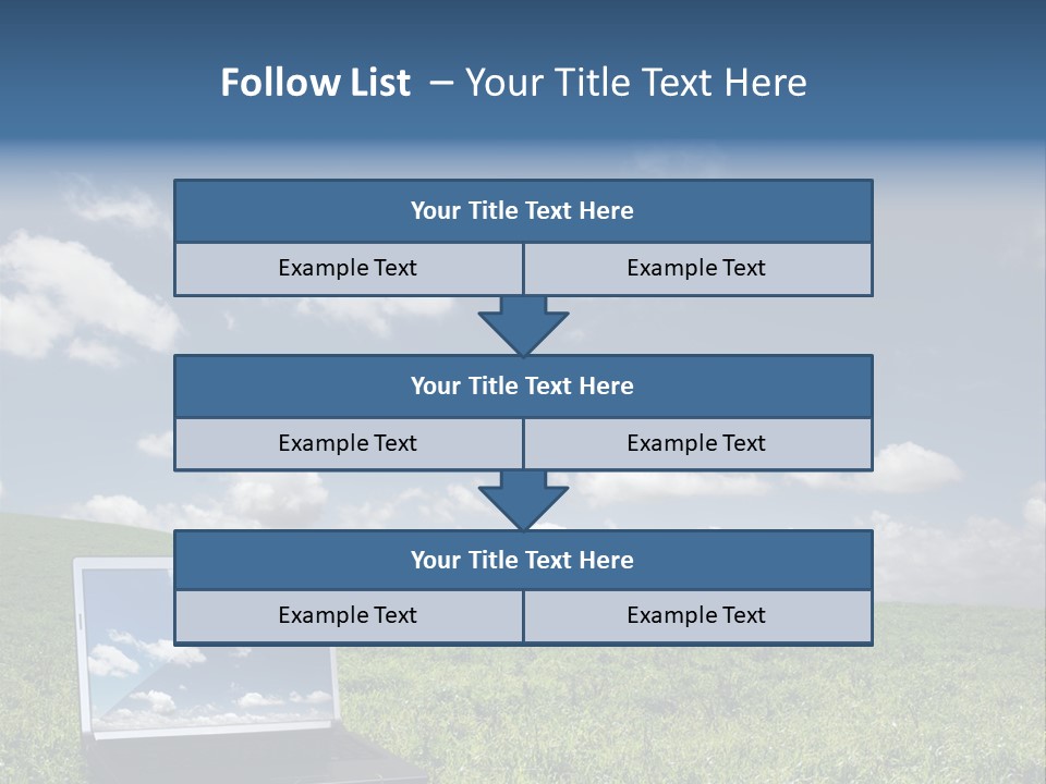 Freedom Blue Mobility PowerPoint Template