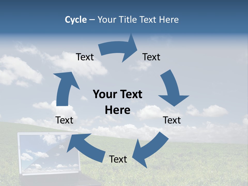 Freedom Blue Mobility PowerPoint Template