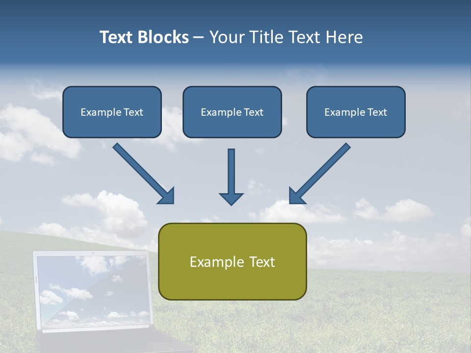 Freedom Blue Mobility PowerPoint Template