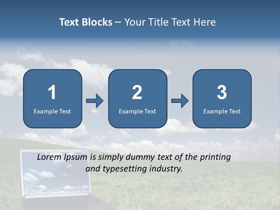 Freedom Blue Mobility PowerPoint Template
