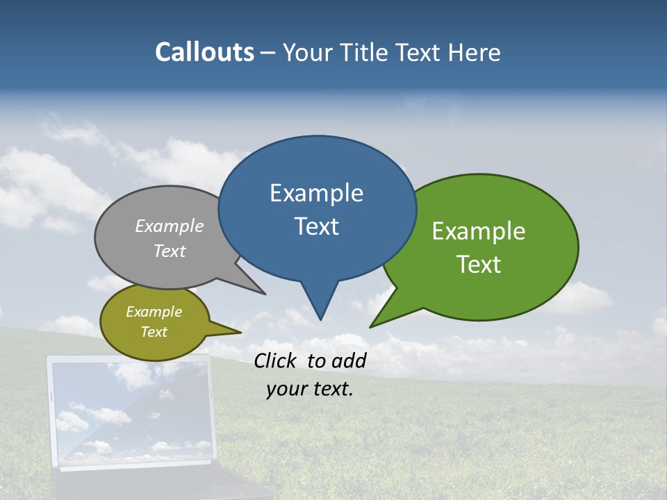 Freedom Blue Mobility PowerPoint Template