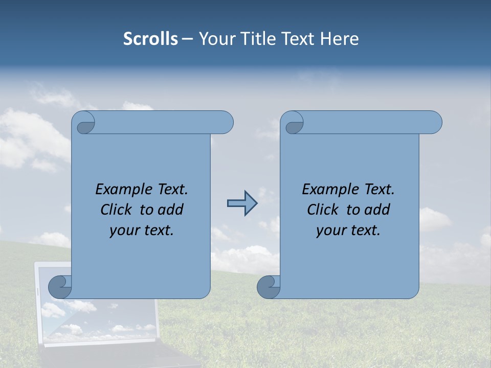 Freedom Blue Mobility PowerPoint Template