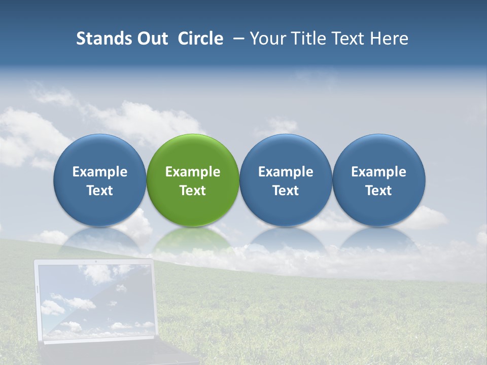 Freedom Blue Mobility PowerPoint Template