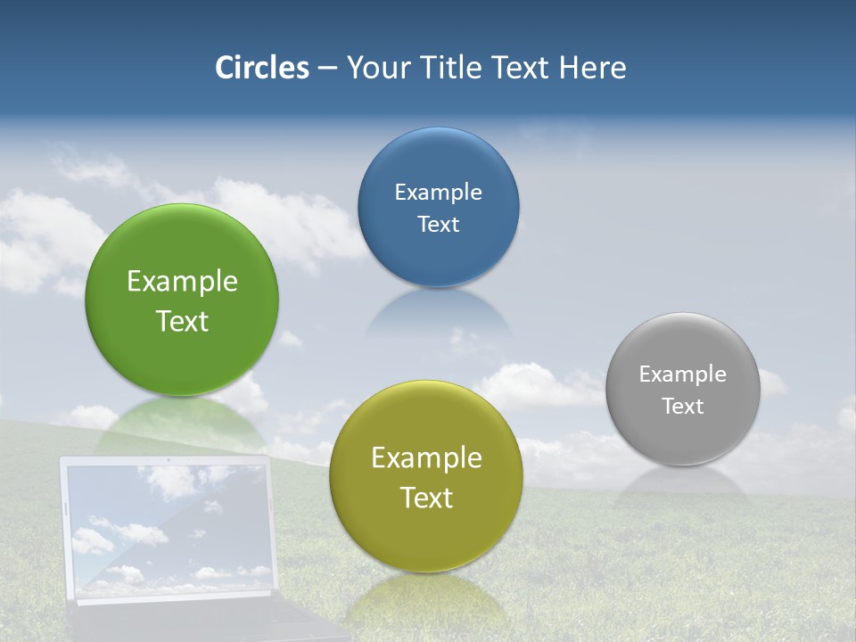 Freedom Blue Mobility PowerPoint Template