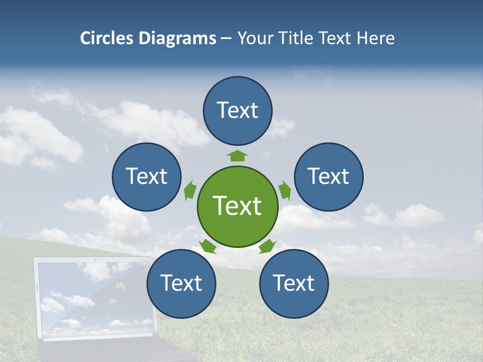 Freedom Blue Mobility PowerPoint Template