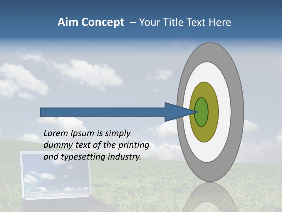 Freedom Blue Mobility PowerPoint Template
