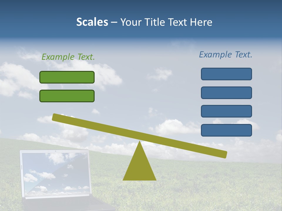 Freedom Blue Mobility PowerPoint Template