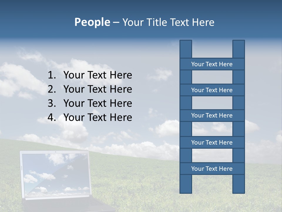 Freedom Blue Mobility PowerPoint Template