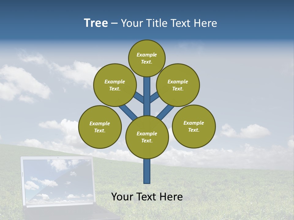 Freedom Blue Mobility PowerPoint Template