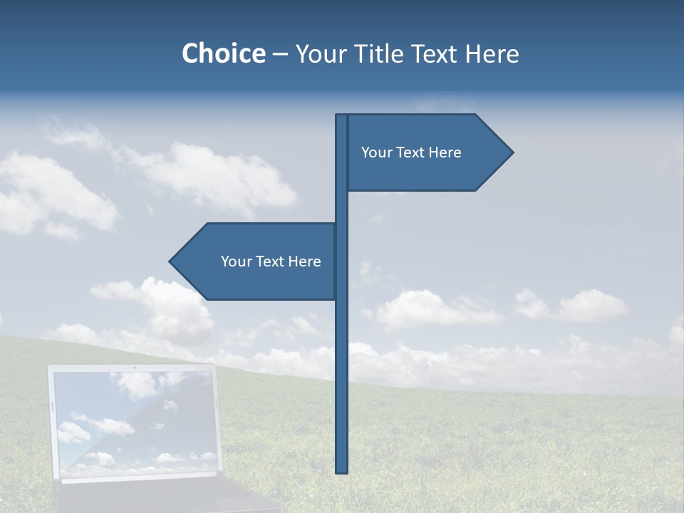 Freedom Blue Mobility PowerPoint Template