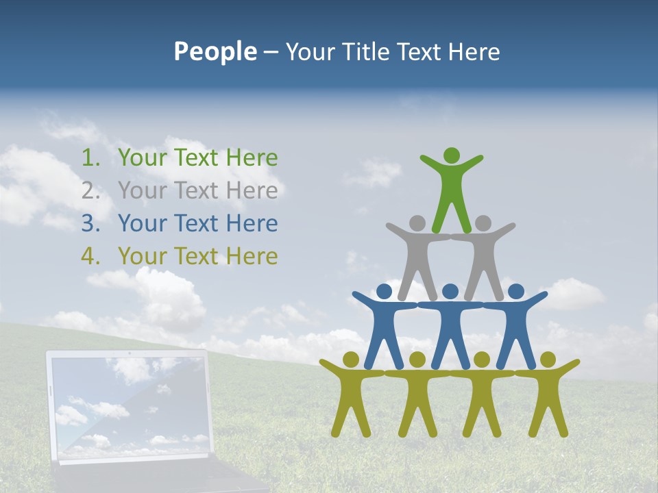 Freedom Blue Mobility PowerPoint Template