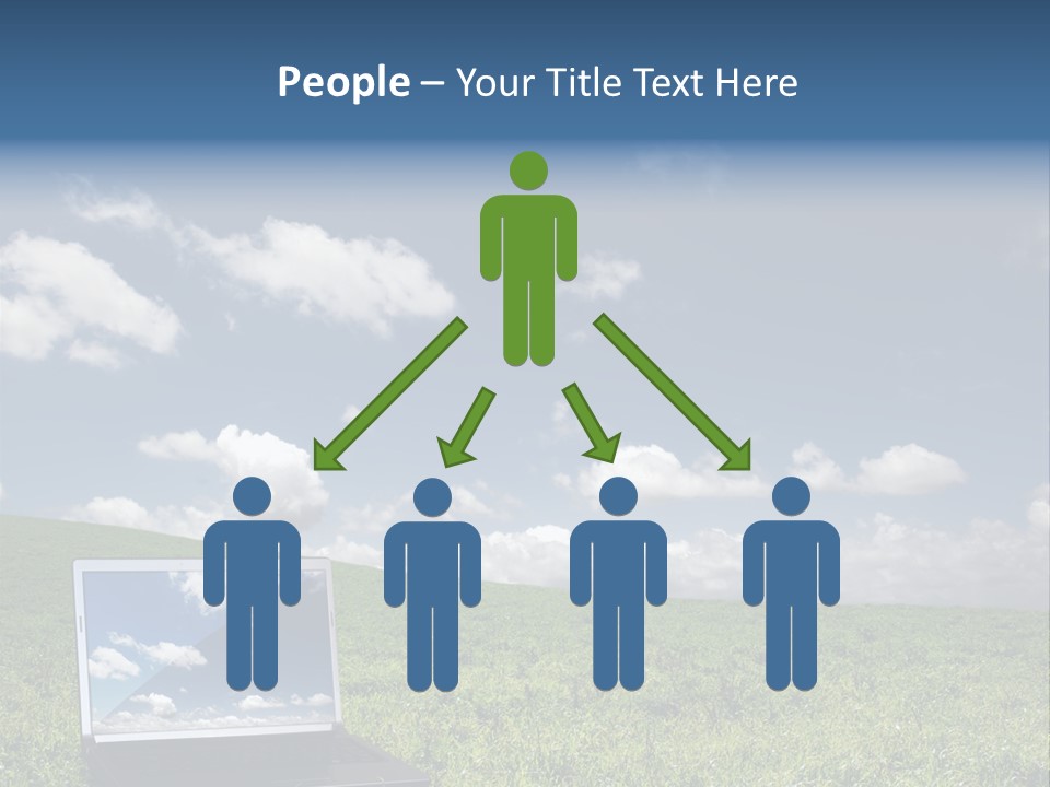 Freedom Blue Mobility PowerPoint Template