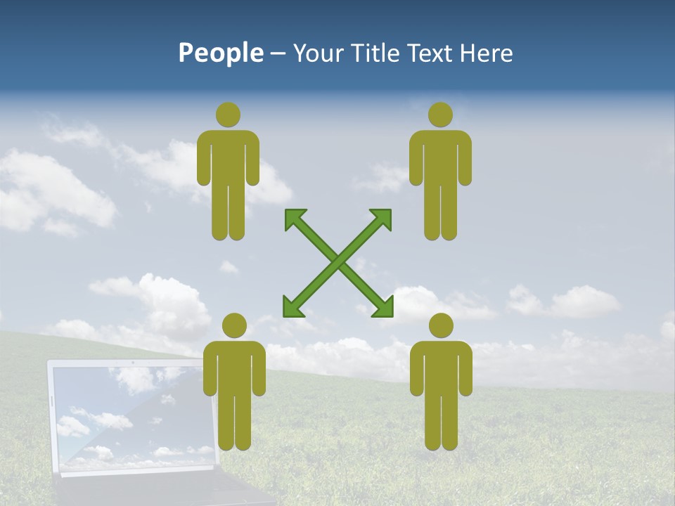 Freedom Blue Mobility PowerPoint Template