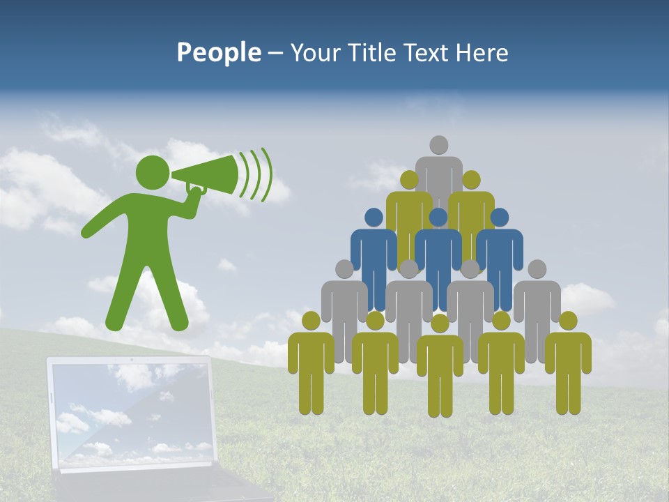 Freedom Blue Mobility PowerPoint Template