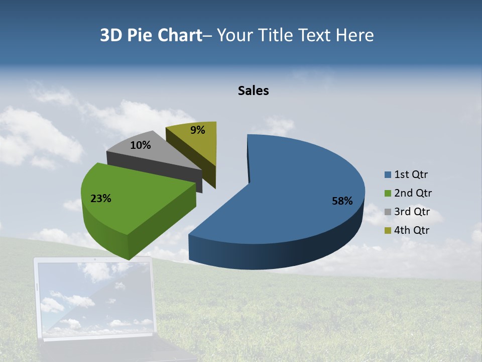 Freedom Blue Mobility PowerPoint Template
