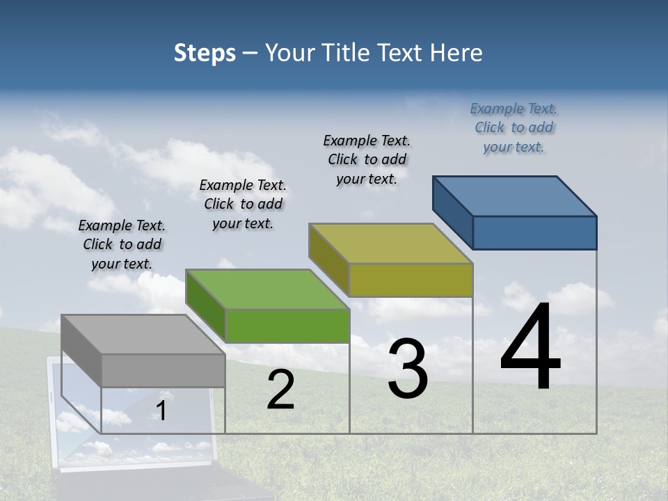 Freedom Blue Mobility PowerPoint Template