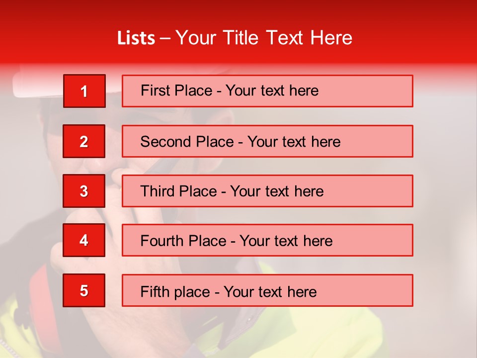 Foreman Craftsman Employee PowerPoint Template