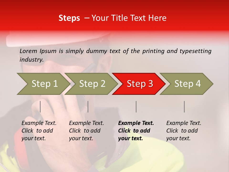 Foreman Craftsman Employee PowerPoint Template