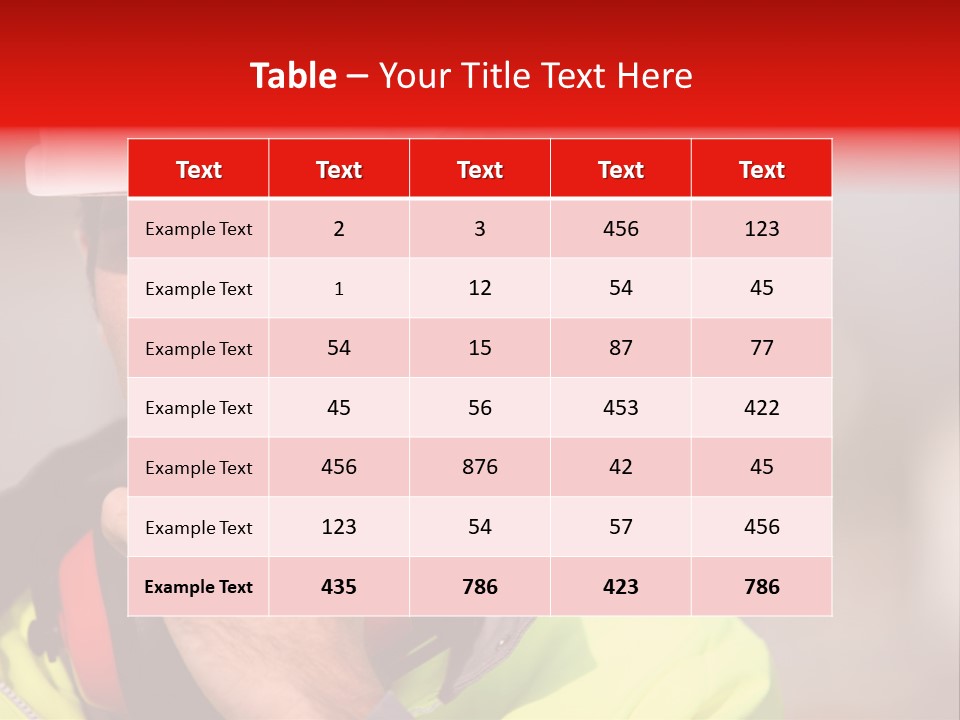 Foreman Craftsman Employee PowerPoint Template
