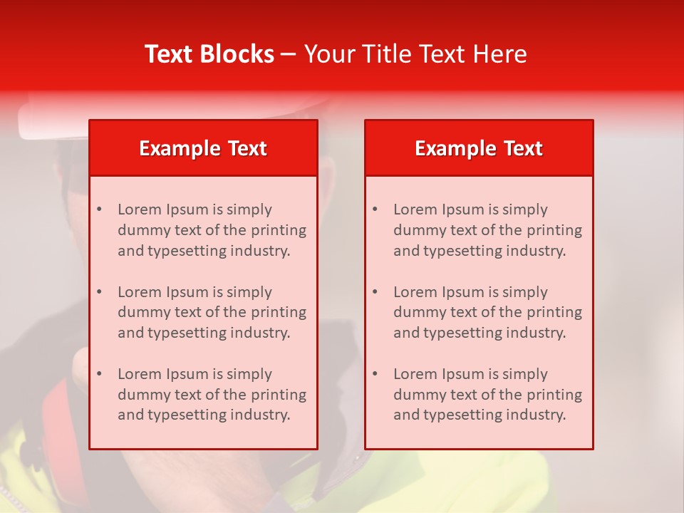 Foreman Craftsman Employee PowerPoint Template