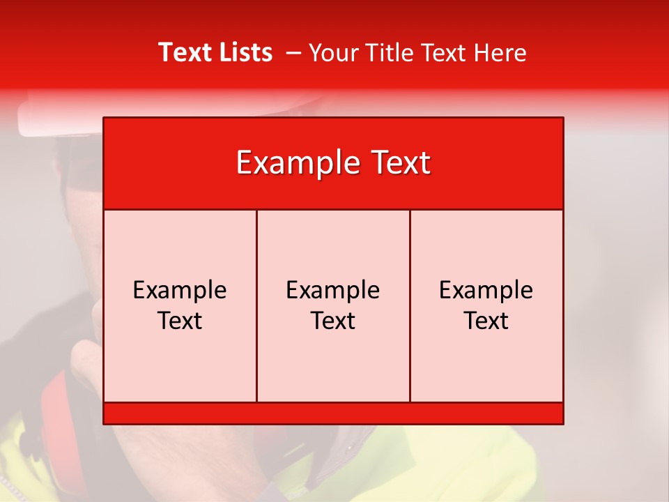 Foreman Craftsman Employee PowerPoint Template