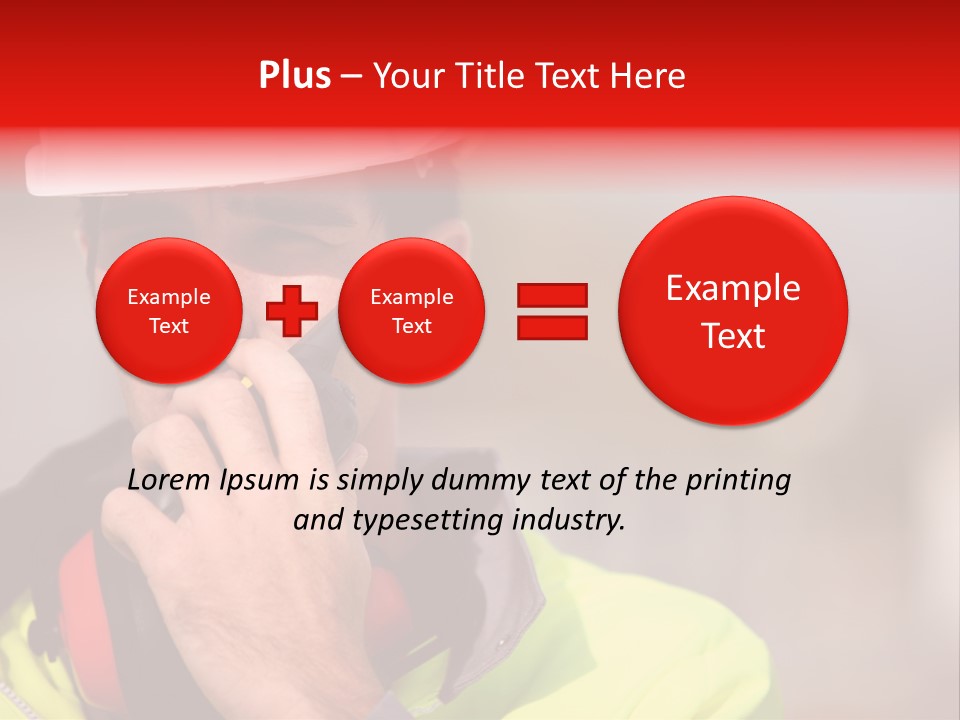 Foreman Craftsman Employee PowerPoint Template