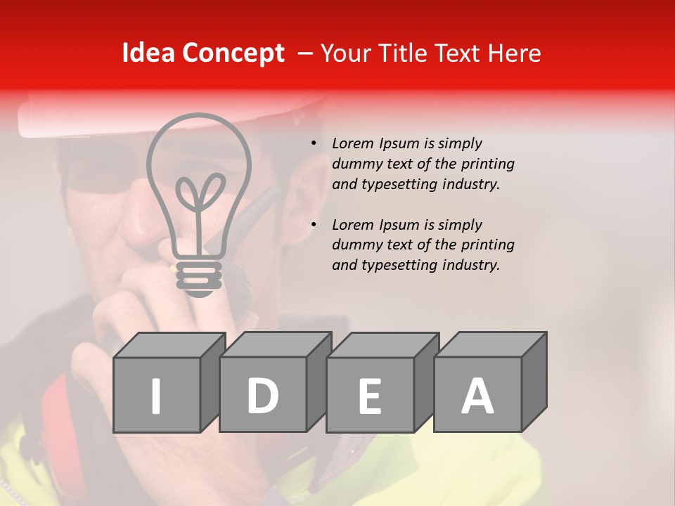 Foreman Craftsman Employee PowerPoint Template