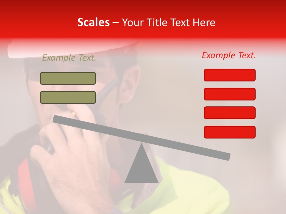 Foreman Craftsman Employee PowerPoint Template