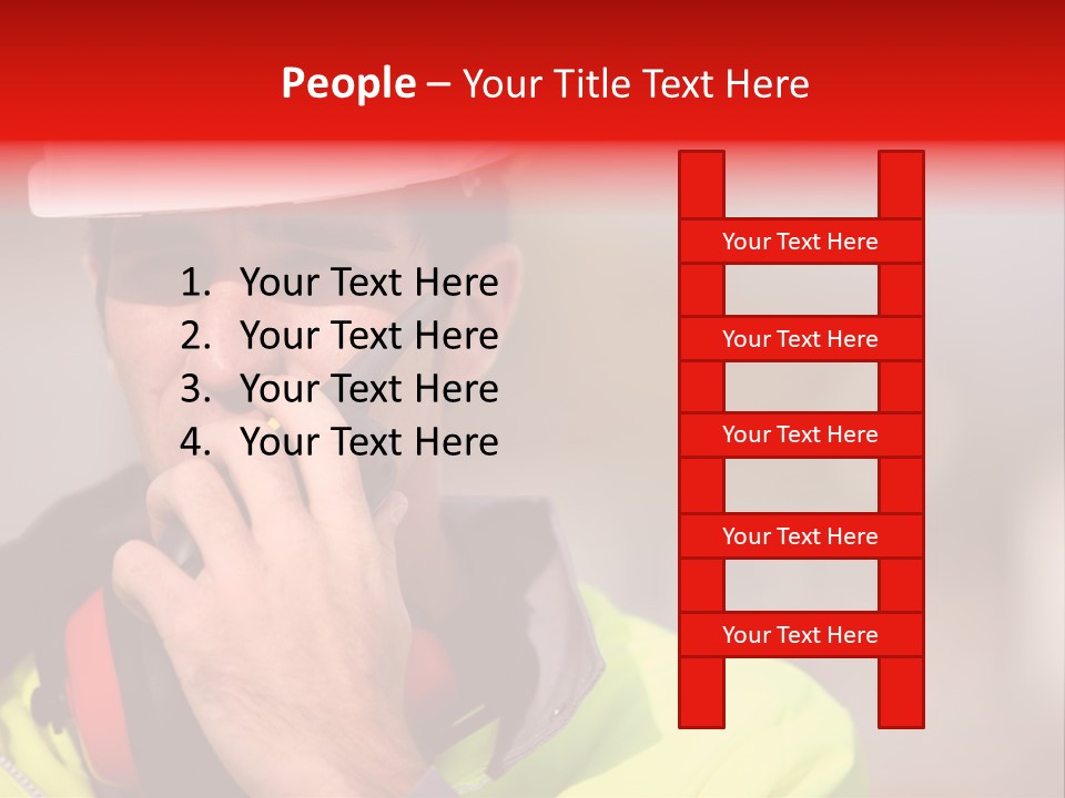 Foreman Craftsman Employee PowerPoint Template
