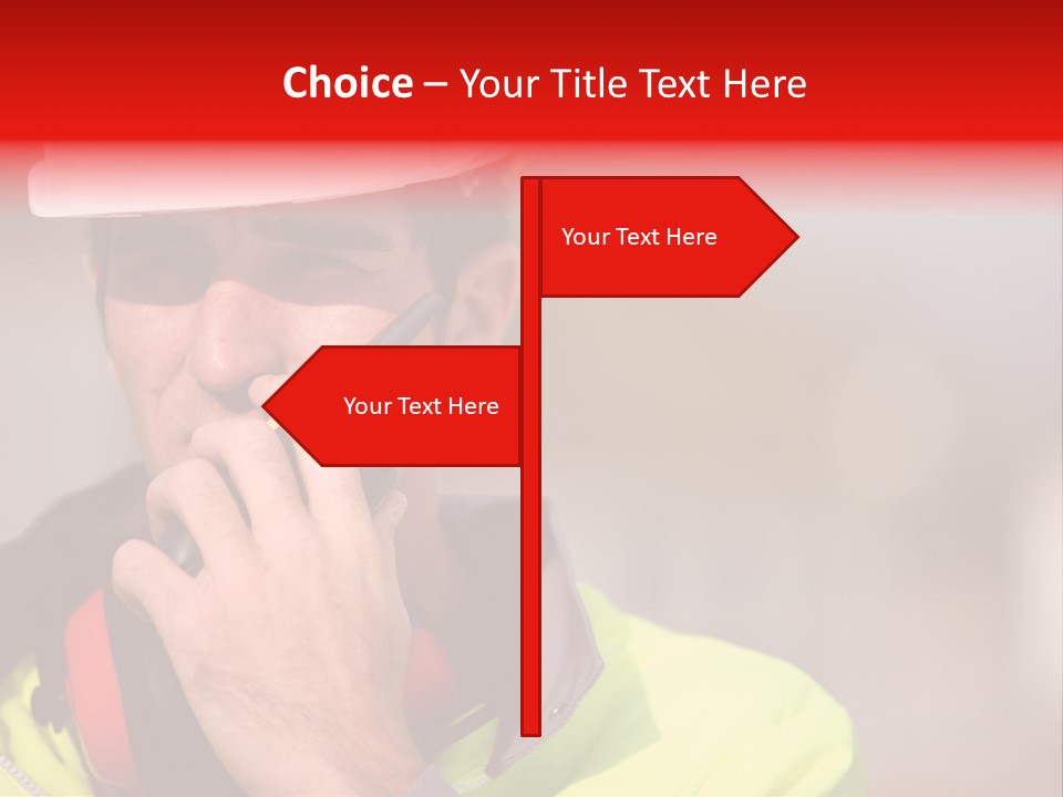 Foreman Craftsman Employee PowerPoint Template