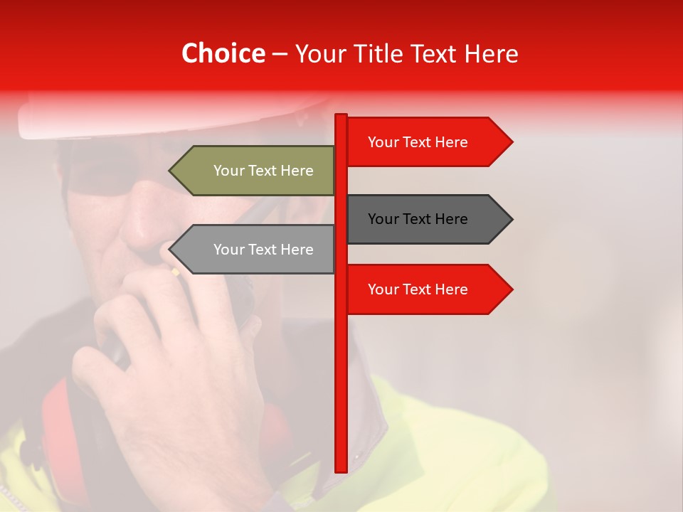 Foreman Craftsman Employee PowerPoint Template
