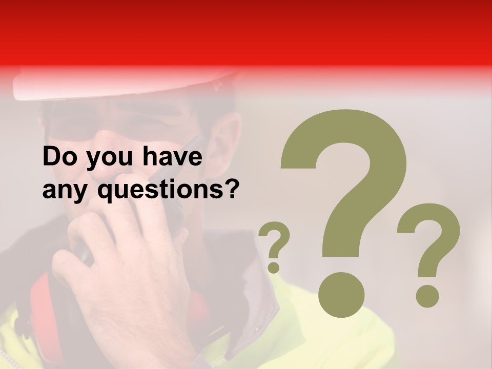 Foreman Craftsman Employee PowerPoint Template