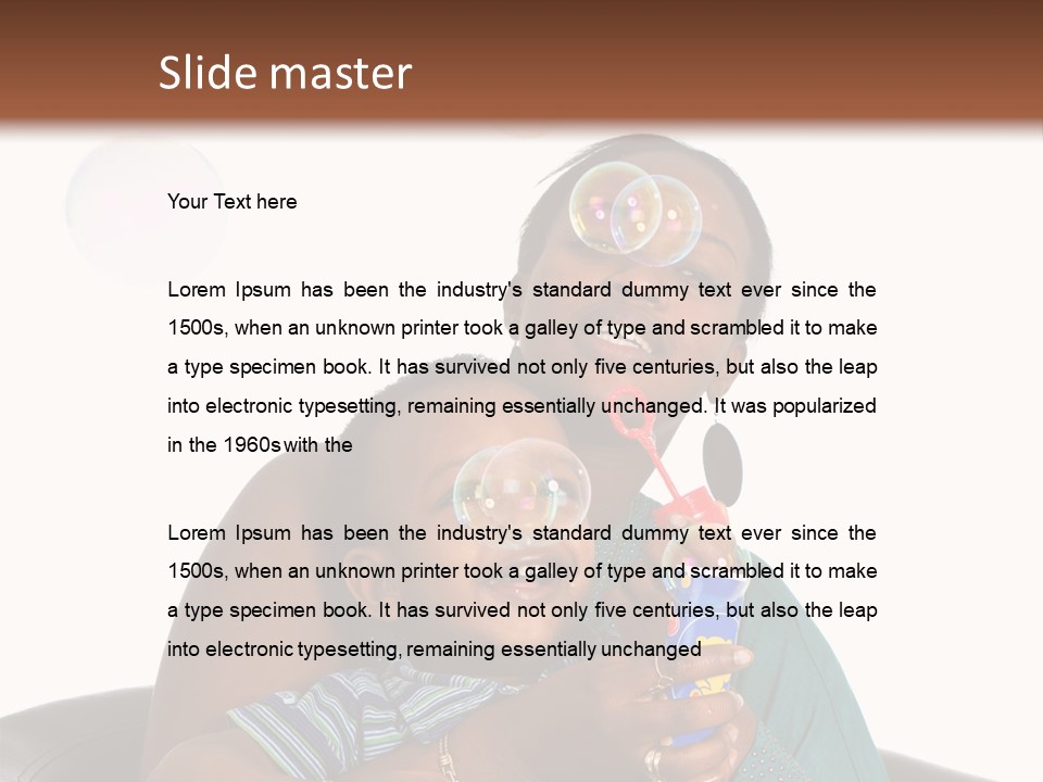 Hair Portrait Humor PowerPoint Template