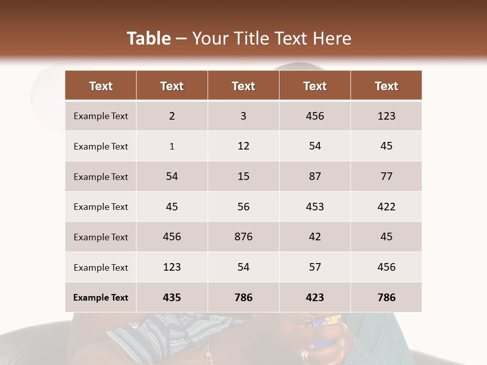 Hair Portrait Humor PowerPoint Template