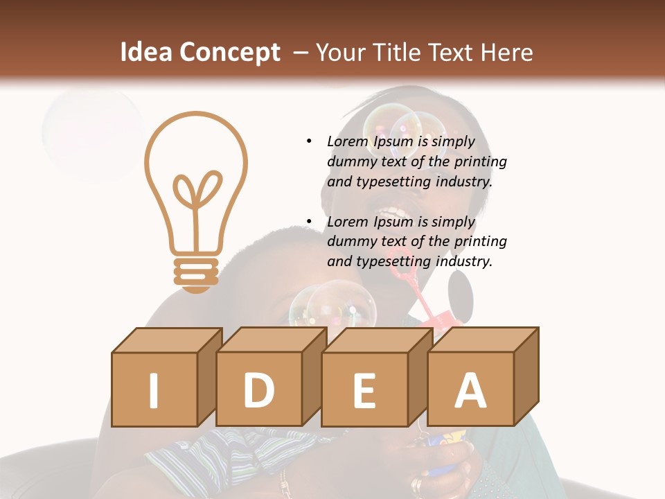 Hair Portrait Humor PowerPoint Template