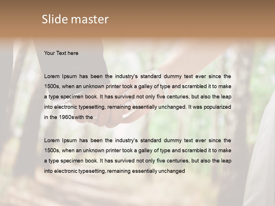 Beautiful Gold Positive PowerPoint Template