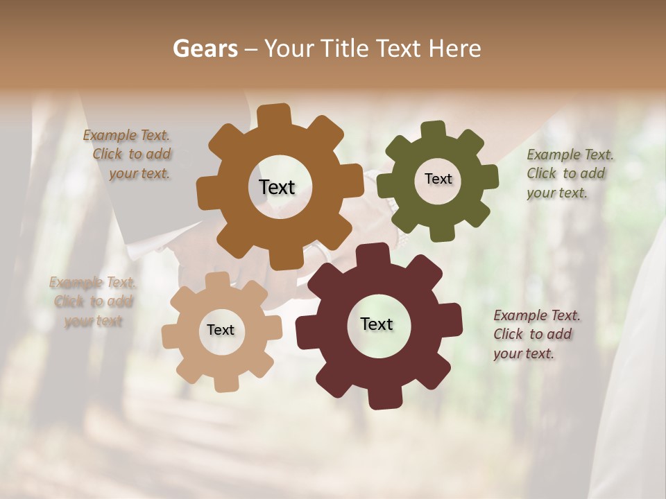 Beautiful Gold Positive PowerPoint Template