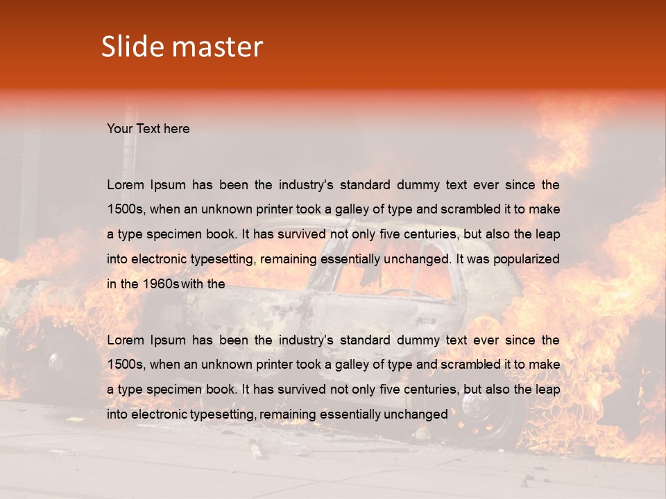Glass Emergency Expression PowerPoint Template