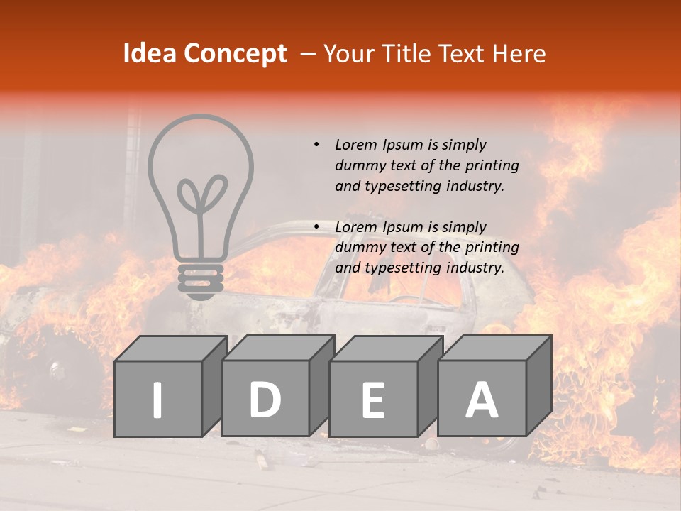 Glass Emergency Expression PowerPoint Template