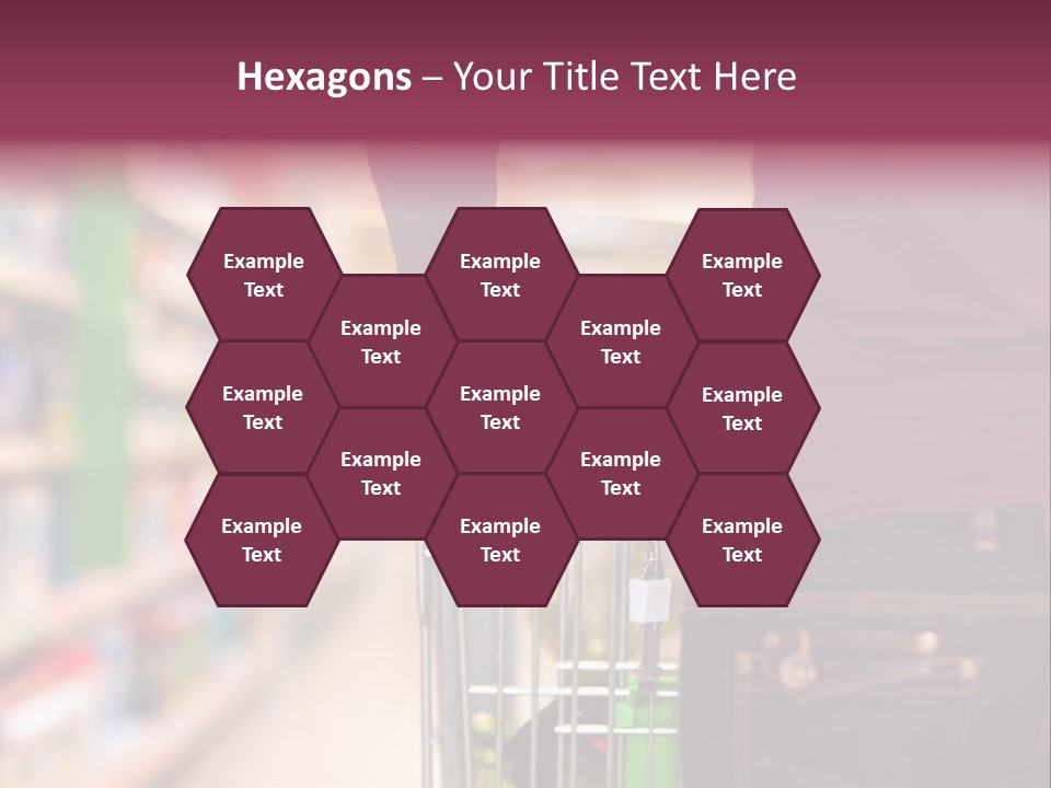 Shelf Caucasian Shopping PowerPoint Template