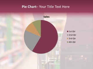 Shelf Caucasian Shopping PowerPoint Template