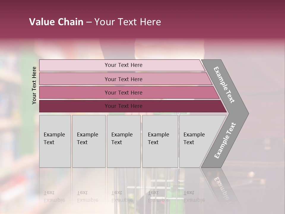 Shelf Caucasian Shopping PowerPoint Template