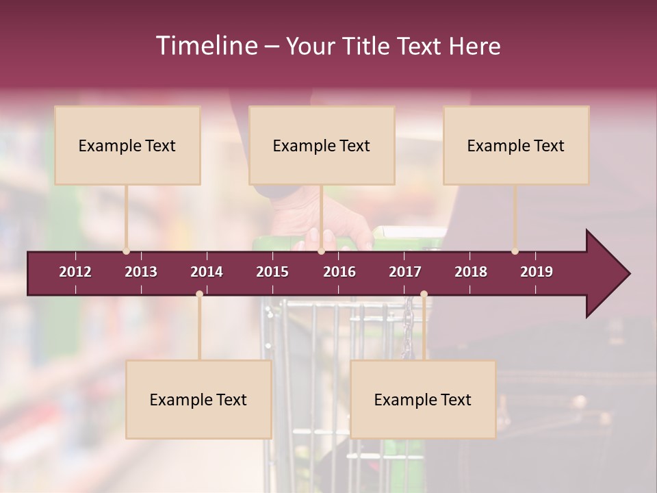 Shelf Caucasian Shopping PowerPoint Template
