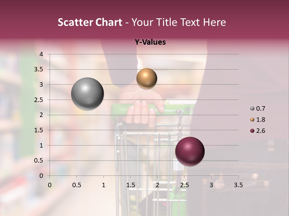 Shelf Caucasian Shopping PowerPoint Template