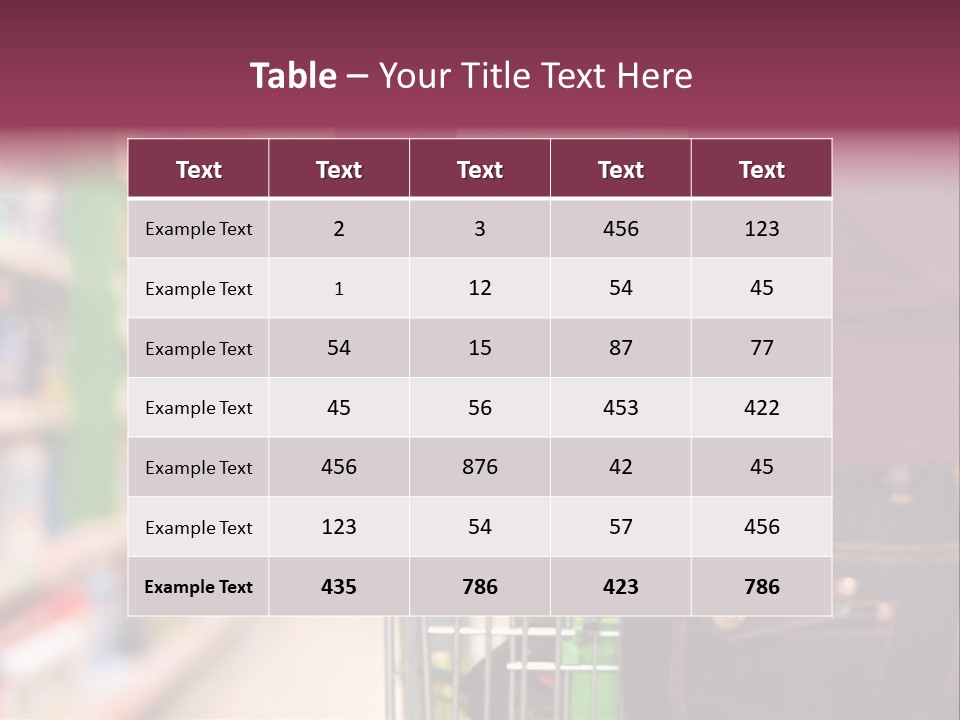 Shelf Caucasian Shopping PowerPoint Template