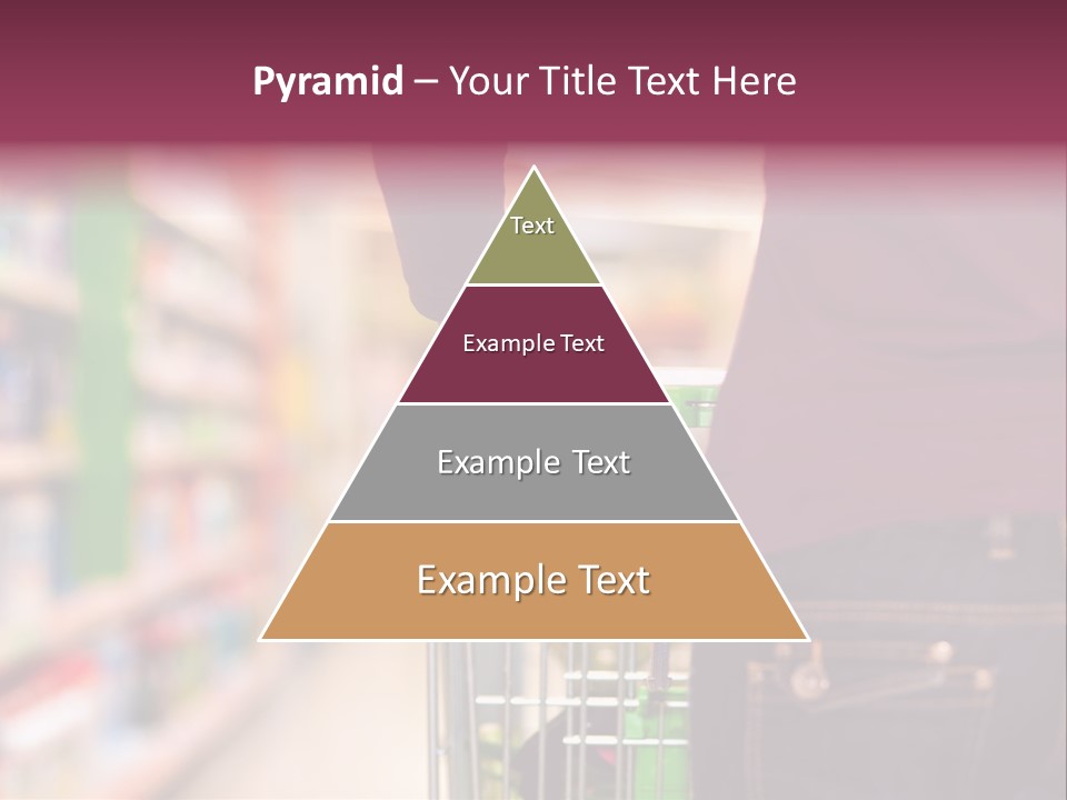 Shelf Caucasian Shopping PowerPoint Template