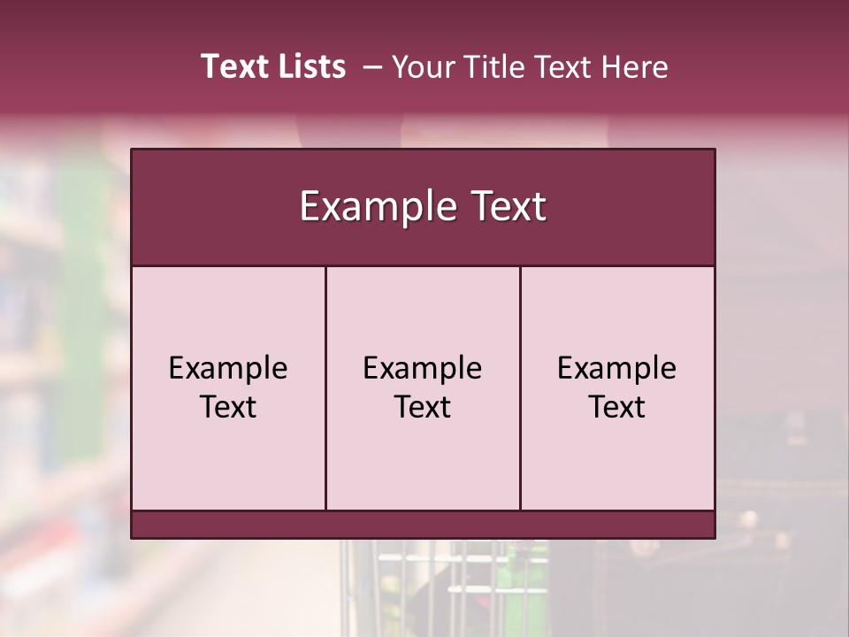 Shelf Caucasian Shopping PowerPoint Template