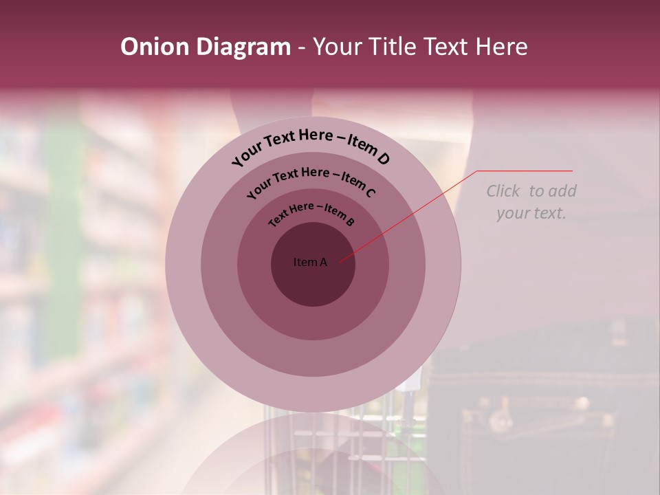 Shelf Caucasian Shopping PowerPoint Template