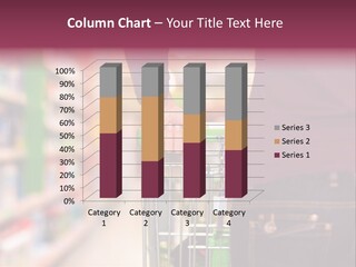 Shelf Caucasian Shopping PowerPoint Template